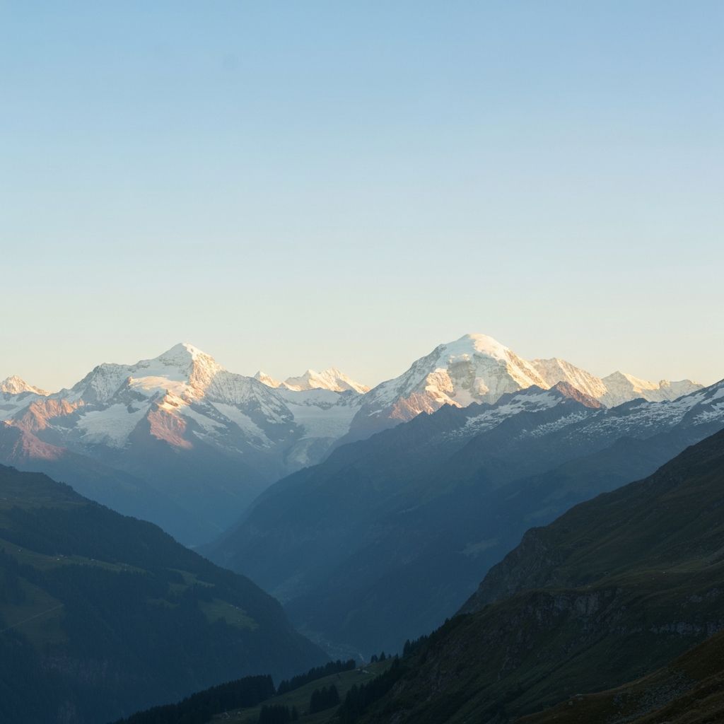 Sonnenaufgang in den Bergen